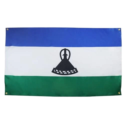 AZ FLAG Bandiera Lesotho 150 x 90 cm con 4 occhielli, bandiera Lesothan per balcone o parete