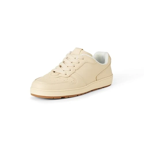 Offerta a tempo: Amazon Essentials Scarpe da Ginnastica Basse con Lacci Unisex per Bambini e Ragazzi Unisex - Bambini e ragazzi, Crema, 34 EU - 0.00% da 24.71 € a 24.71 €