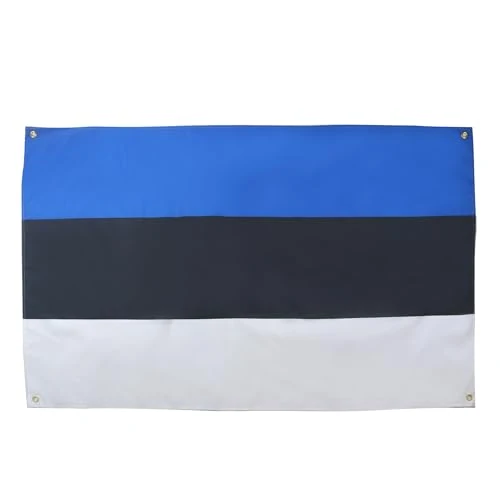 Offre limitée : AZ FLAG Drapeau Estonie 150x90 cm avec 4 oeillets, Pavillon Estonien pour balcon ou mur de 9.95 EUR à 9.95 EUR (remise 0%)