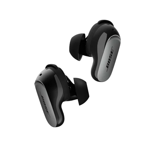 Offerta a tempo: Bose QuietComfort Ultra Bluetooth auricolari 2ª Gen, wireless con cancellazione del rumore, fino a 6 ore di autonomia, certificazione IPX4, audio immersivo, bassi profondi, Nero - 20% da 299.95 € a 239.99 €