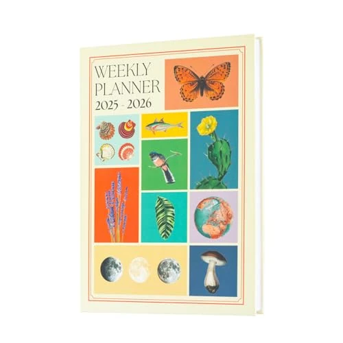 Grupo Erik A5 Academic Diary 2025-2026 Week To View - Nostalgic Garden | Back To School Planner 2025-2026 Student, A5 Mid Year Diary 2025 2026 Week View | Cute Planner, Cute Stationery Gifts