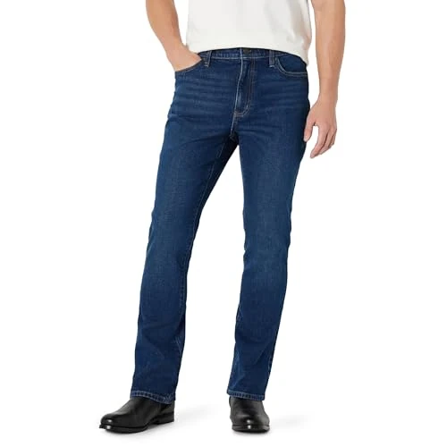 Oferta limitada: Amazon Essentials Vaqueros Tipo Bootcut de Corte Ajustado con Poca Elasticidad Hombre, Lavado Sombra Oscuro, 30W / 28L de 28.69 € a 28.69 € (ahorro 0.00%)