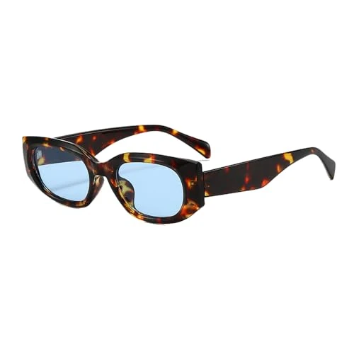 Limited offer: YAMEIZE Retro Rectangle Hexagonal Sunglasses for Women Men Vintage Oval Cat Eye Slim Sunglasses 90s UV400 from 11.99 EUR to 9.59 EUR (save 20%)