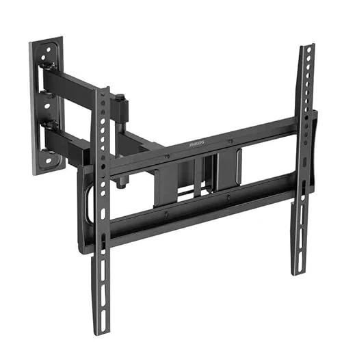 Philips Supporto universale da parete per TV Full Motion, adatto per TV LCD/LED da 32 a 75 pollici, inclinazione e rotazione regolabili, compatibile VESA 75 x 75-400 x 400 mm, max 50 kg, facile
