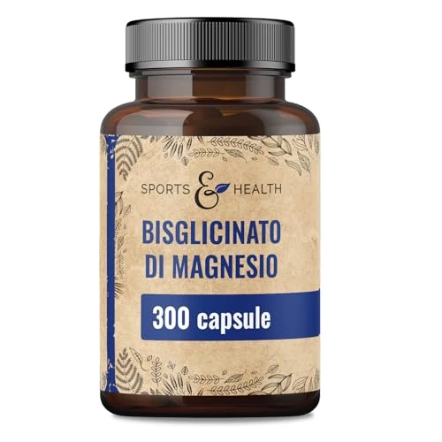 Offre limitée : Magnésium Bisglycinate Gélules – 300 Gélules Hautement Dosées – Bisglycinate de Magnésium 400 mg par Portion Quotidienne – Végan – Magnesium Bisglycinate de 22.95 € à 17.92 € (22% de remise)