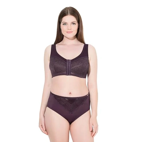 Offre limitée : Ulla Popken Femme Grandes Tailles Soutien-Gorge de Maintien, fermé à l'avant, sans Armatures Rouge Raisin 105D 810232844-105D de 35.99 € à 35.99 € (0.00% de remise)