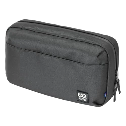 HORI Borsa Reversibile Travel Pouch (Nera) – Borsa per il trasporto e la custodia della Nintendo Switch 2 – Licenza Ufficiale Nintendo