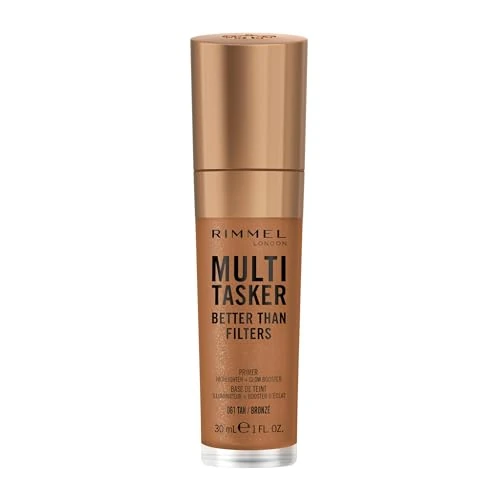 Limited-time offer: Rimmel Multi Tasker Better Than Filters, 061 Tan, 3 in 1 Face Primer, Glow Booster and Highlighter, Flawless Finish, Infused with Vitamin C and E, Maxi Soft Applicator, Vegan, 30ml from 12.99 £ to 10.39 £ (save 20%)