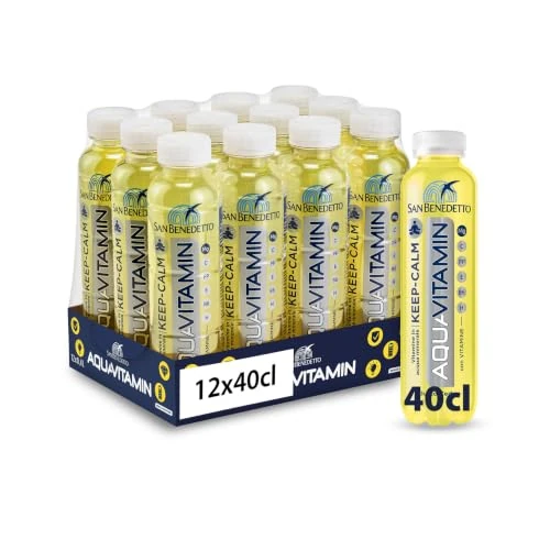Offre limitée : San Benedetto Aquavitamin KEEP-CALM Goût Cèdre, Boisson à haute teneur en Vitamine C, Vitamines dans l'eau minérale, 12x400ml de 12.90 € à 12.90 € (0.00% de remise)