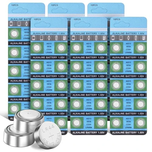 LR44 voor gebruik in digitale thermometers, rekenmachines, zaklampen, polshorloges