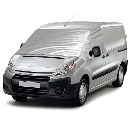 Roadtime Wymienna osłona przedniej szyby samochodu, do Citroen Dispatch 06-16(600D), osłona przeciwsłoneczna przedniej szyby, zaciemniająca, blokująca promienie UV, pyłoszczelna, odporna na warunki