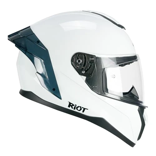 CGM Casco full face, 330A RIOT MONO Bianco, XS (53-54cm)