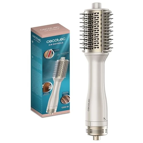 Cecotec DryBold Air Warmteplaat, 1200 W, droog, glad, vormbaar, geeft volume en ontwart, ionengenerator, gecontroleerde temperaturen, nat en droog haar, 3 modi