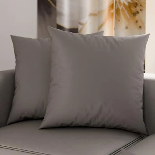 Oferta limitada: PETTI Artigiani Italiani - Par de Fundas de Almohada 60x60 cm, Pareja de Funda de Cojín Lisas Gris Oscuro, 100% Microfibra Hipoalergénica, Made in Italy de 15.90 EUR a 15.90 EUR (ahorro 0%)
