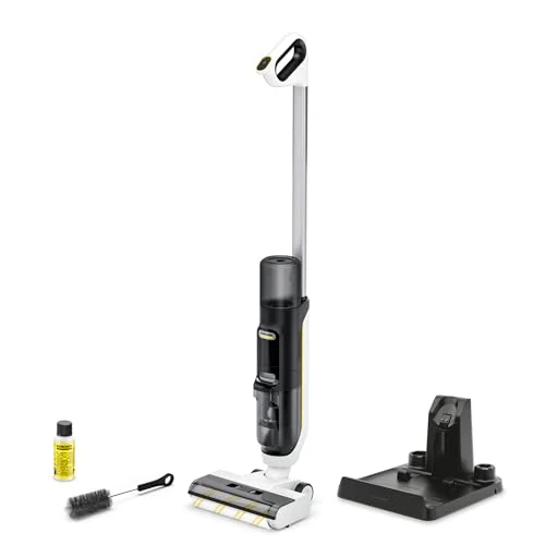Offerta a tempo: KÄRCHER Aspirapolvere Lavapavimenti FCV 3, 3 modalità di pulizia: aspira, lava e asciuga, autonomia della batteria: circa 30 minuti, superficie pulita per singola carica della batteria: circa 130 m² - 35% da 299.99 € a 195.99 €