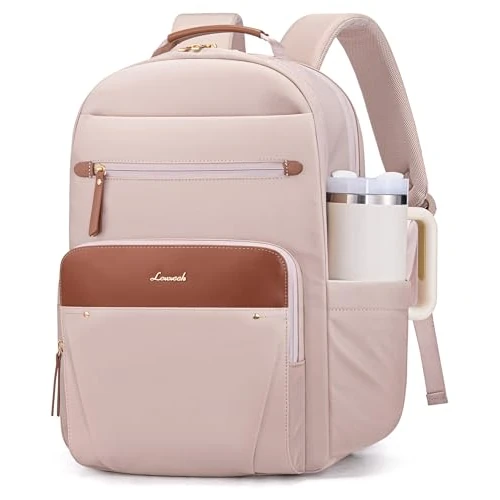 Offerta a tempo: LOVEVOOK Zaino Donna, Impermeabile Zani porta PC 15.6 Pollici Zainetto da Lavoro, Elegante Zaino Computer Laptop Backpack da Università Viaggio Ufficio Scuola - 7% da 39.99 € a 37.29 €