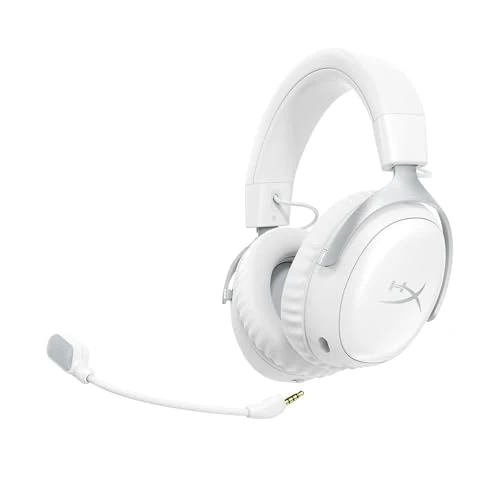 Offerta a tempo: HyperX Cloud III S Wireless, Cuffie Bluetooth, Audio 3D, Microfono Noise-Cancelling, Fino a 200 ore di Autonomia, Dongle USB-C, Compatibili con PC, PS5, Nintendo Switch, Bianco - 8% da 119.99 € a 109.99 €