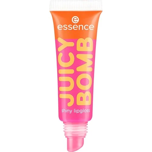 Essence Cosmetics Brillo de labios brillante JUICY BOMB PARTY, expresión del resultado, brillante, translúcido, en gel, 10 ml