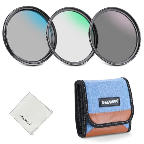 Offerta a tempo: NEEWER Kit Filtro UV/CPL/ND da 72mm, Protezione UV + Polarizzatore Circolare + Densità Neutra (ND8), Filtri per Obiettivo Fotocamera con Vetro Ottico Multistrato, Telaio Sottile e Custodia Migliorata - 0.00% da 42.99 € a 42.99 €