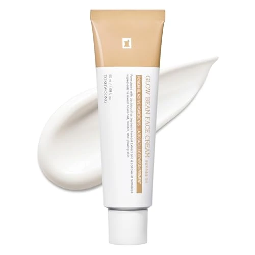 Offerta a tempo: TOSOWOONG Crema Glow Bean, fermento di soia 63.844 ppm, formula idratante per una pelle luminosa e confortevole, skincare coreana, 50ml - 33% da 33.92 € a 22.71 €