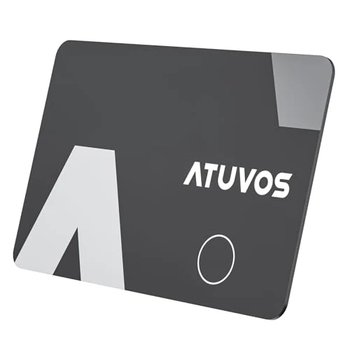 Offerta a tempo: ATUVOS Air Tag Card Wallet Tracker Thin 1.6mm, Smart Tag compatibile con Apple Dov'è APP (solo iOS, Android non supportato), Bluetooth Localizzatore per Valigie, Portafoglio, Borse, Bagagli, 1 Pezzo - 40% da 22.99 € a 13.88 €