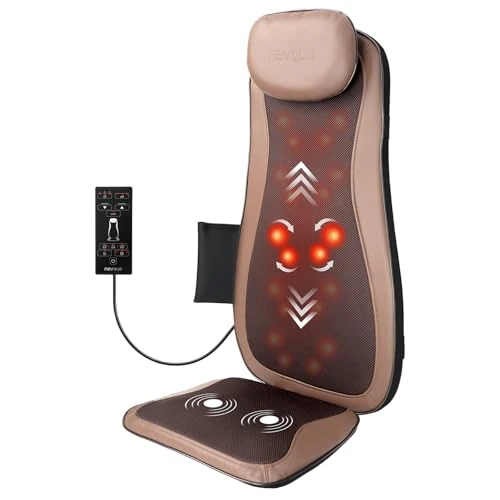 Offerta a tempo: NEVVUE Massaggiatore Schiena, Sedia Massaggiante, Cuscino Massaggiante - 0.00% da 76.84 € a 76.84 €