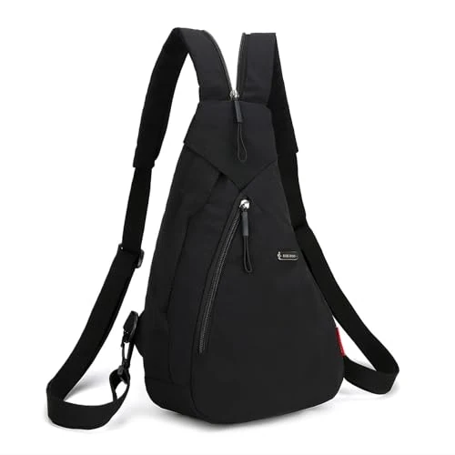 Fuaihui Rucksack mit einer Schulter für Herren, leicht, Gürteltasche, Umhängetasche, wasserdicht, stoßfest, für Sport, Reisen, Arbeit, Wandern, Büro, Universität, Radfahren, Sporttasche Sling Bag