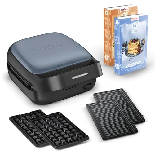 Offerta a tempo: Tefal Snack Collection, Cialda e croche-signore, 20 set di piatti disponibili, Ricette dolci e salate, SW8674F0 - 62% da 113.63 € a 43.21 €