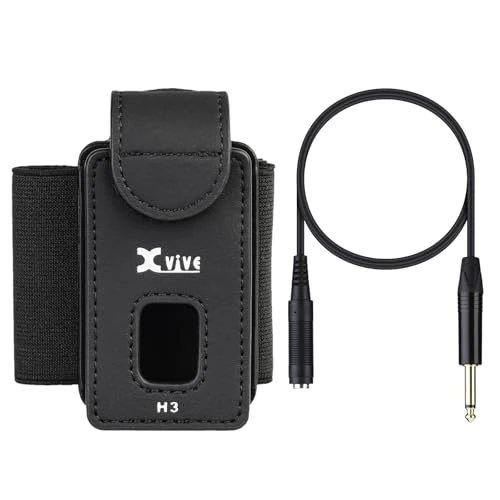 Oferta limitada: Xvive Soporte transmisor de correa de guitarra H3 para sistemas inalámbricos de guitarra A58 y P58, con adaptador TS macho de ¼ pulgadas a TS hembra de ¼ pulgadas de 24.64 € a 21.57 € (ahorro 12%)