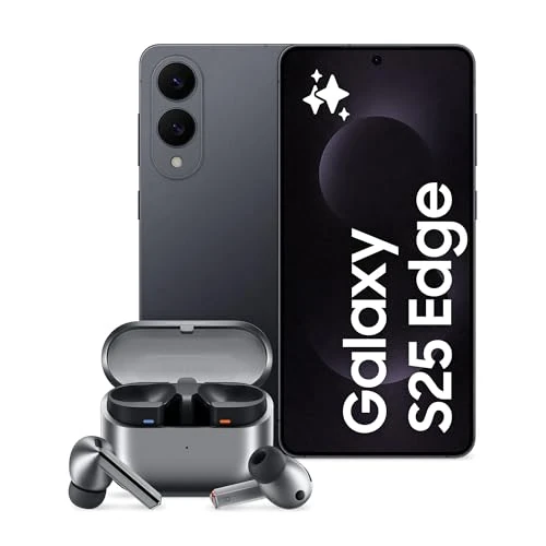 Offerta a tempo: Samsung Galaxy S25 Edge con Galaxy Buds3 Pro Graphite, Auricolari in — 37% da 1.548,00 € a 978,00 €