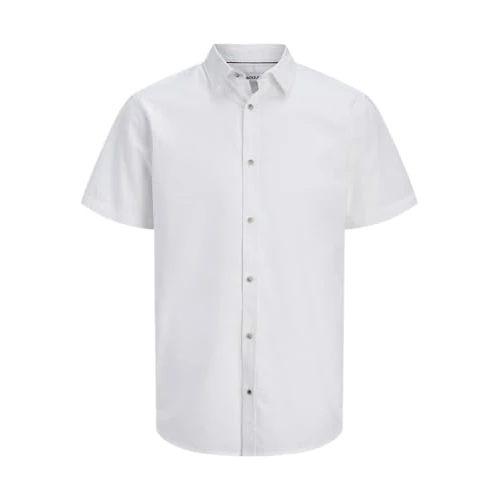 Tijdelijke aanbieding: JACK & JONES Jjhenry Slub Shirt SS, wit, XXL Heren, Wit, XXL van 21.31 € naar 21.31 € (0.00% korting)