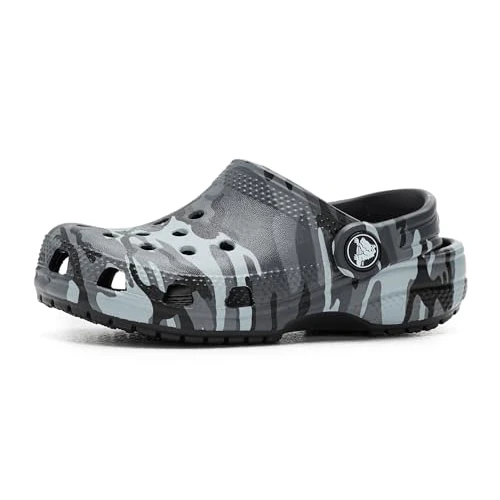Offerta a tempo: Crocs Zoccoli Classici Unisex per Bambini, Nero Ardesia Grigio, 7 UK Child - 21% da 39.99 € a 31.42 €