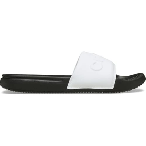 Offerta a tempo: Crocs Sandalo Slide da uomo, nero/bianco, 44, Nero e bianco, 11 UK - 14% da 29.99 € a 25.78 €