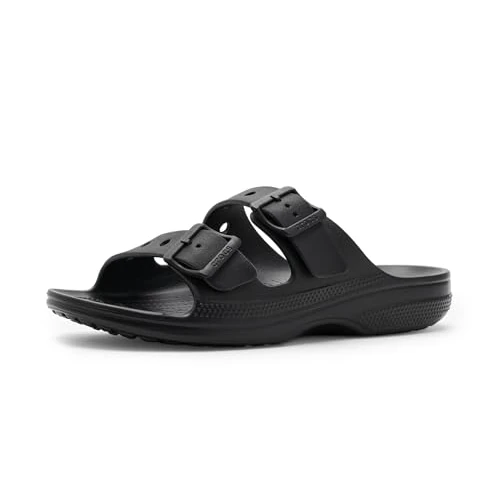 Offre limitée : Crocs Sandales plates Saturday Sandal M pour homme, noir, 44 EU, Noir, 45/46 EU de 39.99 € à 39.99 € (0.00% de remise)
