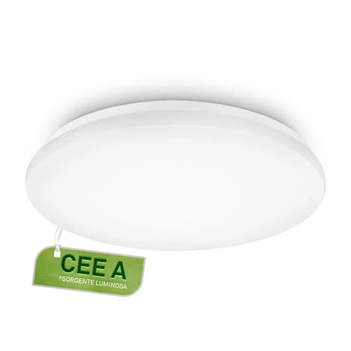 Limited-time offer: Briloner - LED Ceiling Light with EEC A Light Source, Neutral White, 12W, 2520lm, Ceiling Lights for Living Room, Bedroom, Lounge, Kitchen Lights, 38x6.5 cm, White from 16.72 £ to 16.72 £ (save 0.00%)