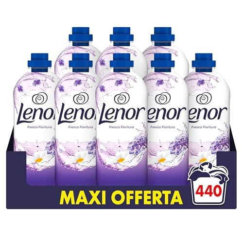 Offerta a tempo: Lenor Ammorbidente Lavatrice Concentrato 440 Lavaggi (8X55), Fresca Fioritura, Lenzuola Che Profumano Di Pulito Fino A 1 Settimana - 40% da 47.99 € a 28.99 €