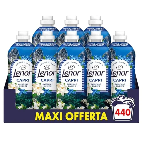 Offerta a tempo: Lenor Ammorbidente Concentrato Essenze d’Italia, 440 Lavaggi (8x55) — 36% da 47,99 € a 30,95 €