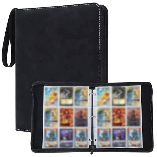 Tijdelijke aanbieding: 900 vellen verzamelalbum, album met beschermhoes, kaartenverzamelalbum, zwart van 16.99 € naar 16.99 € (0.00% korting)