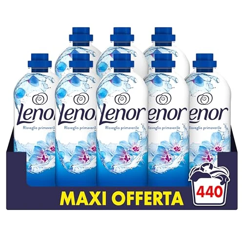 Offerta a tempo: Lenor Ammorbidente Lavatrice Concentrato 440 Lavaggi (8X55), Risveglio Primaverile, Lenzuola Che Profumano Di Pulito Fino A 1 Settimana - 38% da 47.99 € a 29.99 €