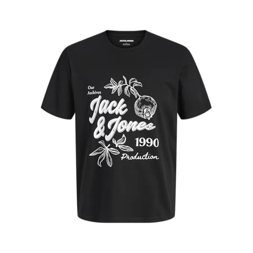 Oferta limitada: JACK & JONES Jjlarri tee SS Crew Neck, Negro, XS de 10.90 € a 10.90 € (ahorro 0.00%)