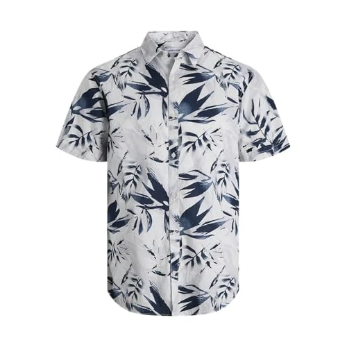 Offerta a tempo: JACK & JONES Shirt Jjhonolulu-Maglietta AOP SS Jnr, Ballerino di Nuvola, 12 Anni Uomo - 26% da 21.87 € a 16.21 €