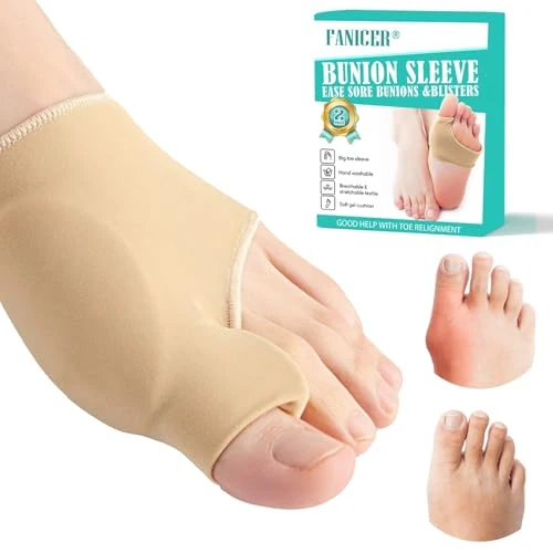 gelpretty 2 Stück Hallux Valgus Socken, Hallux Valgus Korrektur, Großer Zeh Bandage Korrektur, Druckentlastung Für Ballen & Vorfuß, Zehenspreizer Großer Zeh, Wiederverwendbar, Damen & Herren