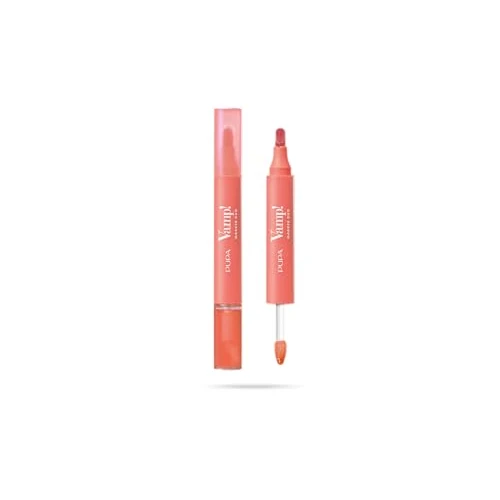 Offerta a tempo: Pupa Rossetto + Gloss Labbra Vamp! Marker Duo, con Acido Ialuronico - 3 in 1 Definisce, Colora e Riempie, Contouring Labbra - Disponibile in 9 Varianti Colore (008 Orange Sorbet) - 54% da 23.90 € a 11.10 €