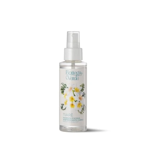 Offerta a tempo: Bottega Verde - Fiore di Tiarè, Essenza d'Acqua, 100 ml, Acqua Profumata dalla Fragranza di Tiarè, Rinfrescante Corpo, Formula Dermatologicamente Testata - 0.00% da 9.99 € a 9.99 €