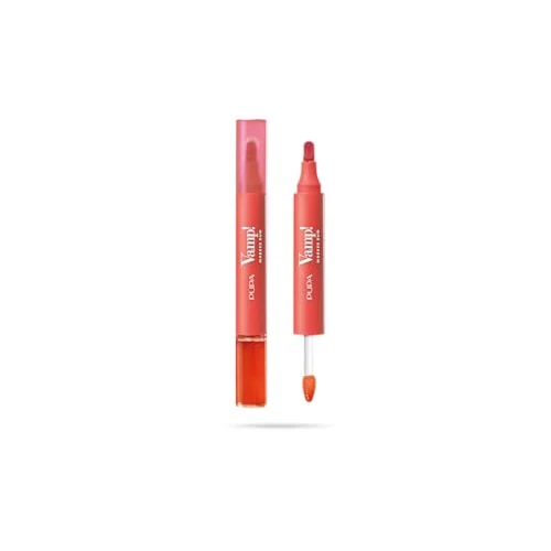 Offerta a tempo: Pupa Rossetto + Gloss Labbra Vamp! Marker Duo, con Acido Ialuronico - 3 in 1 Definisce, Colora e Riempie, Contouring Labbra - Disponibile in 9 Varianti Colore (007 Red Potion) - 51% da 23.90 € a 11.62 €