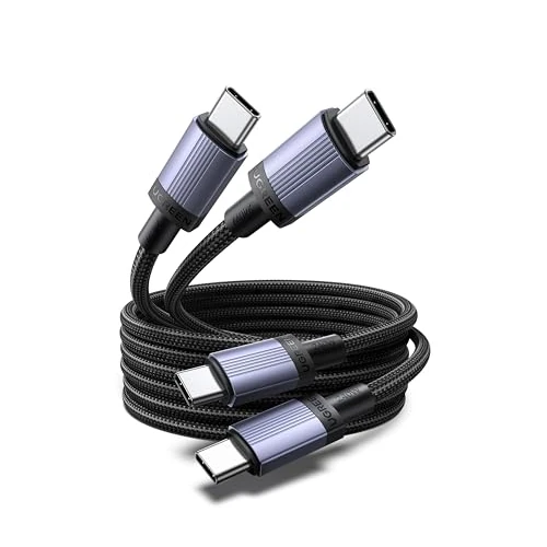 UGREEN 2Pack Cavo USB C 240W, Type C Ricarica Rapida PD 3.1, Compatibile con MacBook, iPad Air, ASUS, HP, iPhone 17 Pro Max Air Pro Max Air/16/15 Plus Pro Max, Galaxy S25/24, Pixel 10/9.1M