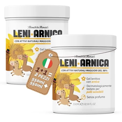 Offerta a tempo: LeniArnica Gel Arnica Montana al 98% per Pelli Sensibili - Lenitivo, Ipoallergenico, Senza Profumo - Dermatologicamente Testato 2x550ml - 15% da 26.96 € a 22.91 €