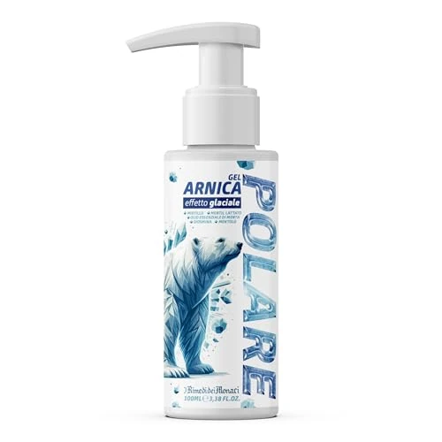Offerta a tempo: Gel Arnica Polare 100 ml - Effetto Glaciale con 5% di Mentolo, Diosmina e Olio di Menta - Allevia Muscoli Affaticati e Gambe Stanche - Made in Italy - 44% da 13.99 € a 7.87 €