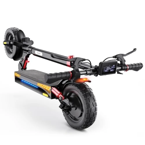 Offerta a tempo: iScooter iX3 Monopattino Elettrico Adulto, Batteria da 480WH, Autonomia Massima di 40 KM, 10" Monopattino Elettrico Pieghevole, App, Carico 120 KG, Manubrio Regolabile, Sospensione Quadrupla - 0.00% da 399.99 € a 399.99 €