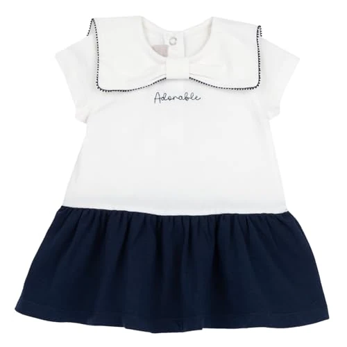 Tijdelijke aanbieding: Chicco Babymeisjes Vestito jurk, wit en blauw, 86, wit en blauw., 18 Maanden van 24.02 € naar 24.02 € (0.00% korting)